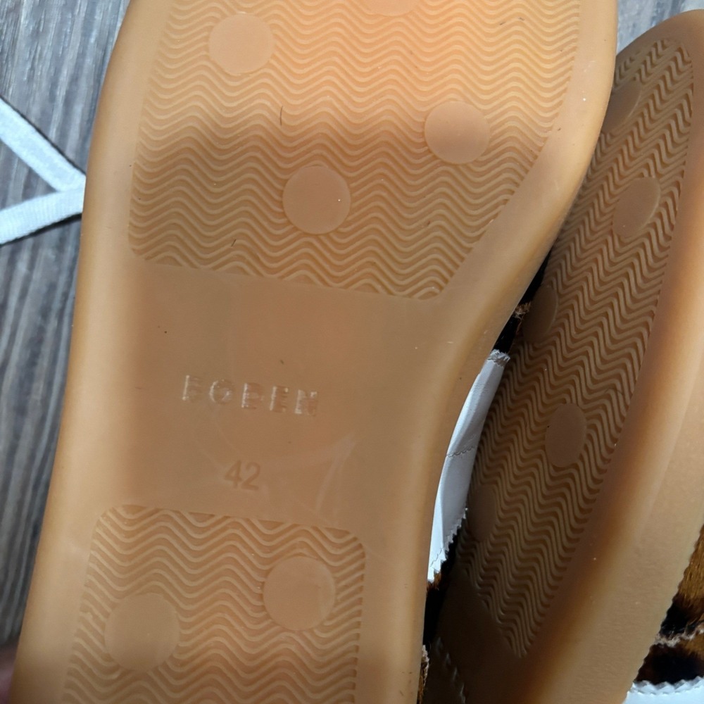 Boden Erin Retro Leopard Print Calf Hair Low Top Sneakers|  Size 42 - Picture 3 of 8